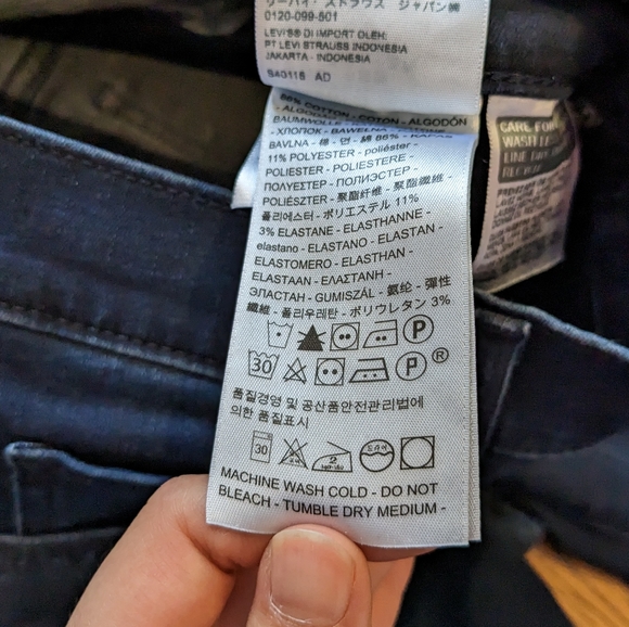 LEVI'S Mile High Super Skinny Jeans Dark Wash size 27 - Picture 13 of 13